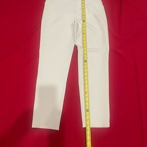 Zara Women's Cream Straight Leg Pants look New size  usa M  Méx 28